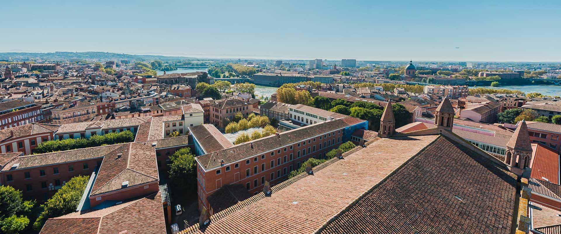 Prises de vues de Toulouse avec drone